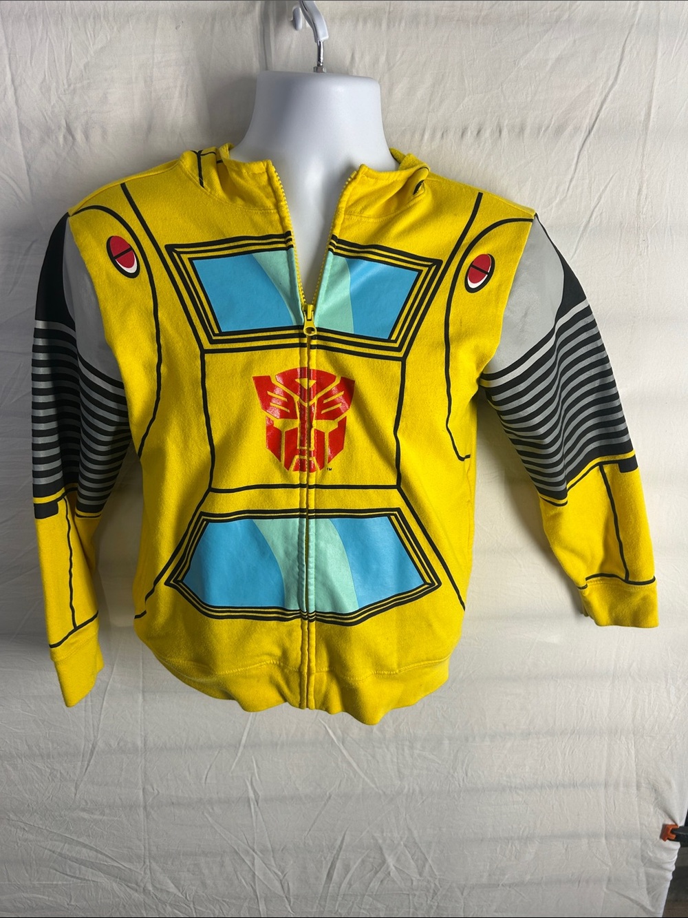 Kids' Bumblebee Yellow Zip-Up Hoodie